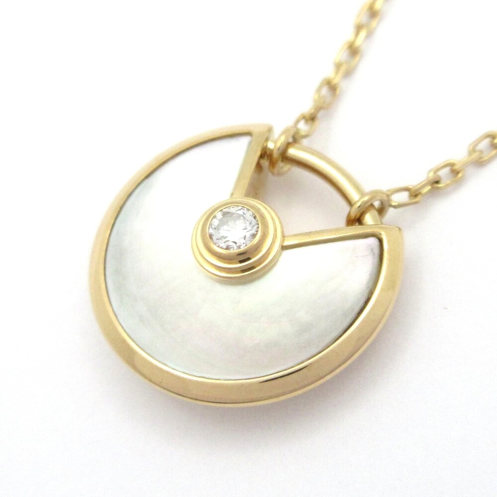 Cartier Amulet do Cartier Necklace XS Necklace 18K Yellow Gold White Mother of